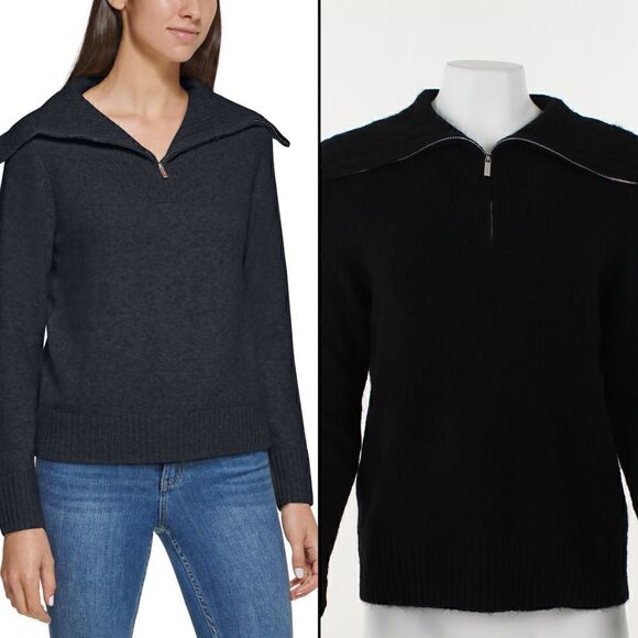 Calvin Klein Quarter-Zip Sweater  - Picture 1 of 5